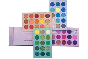 WEIXINBUY Makeup Palette 60 Farben Hochpigmentierte Farbtafel Langlebige Lidschatten-Palette Mattes und Schimmer Mischbarer Lidschatten Make-up Professionelle Augenkosmetik