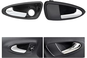 ZEALfix pour Seat Ibiza 6J Poignée de Porte 6J1837113A Chromée Conducteur Poignée Intérieure de Voiture Avant Gauche pour Ibiza 2009-2017