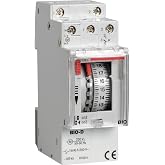 VEMER VE087300 Bio-D &ndash; Electromechanical Time Switch, Timer with Daily Programming, DIN Rail Installation, Light Grey
