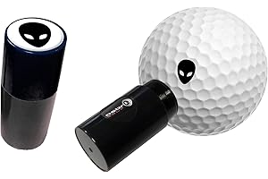 Asbri Golf Alien Ball Stamper - Black