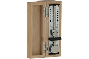Wittner Metronom Taktell Super-Mini Serie 880.2 - Massivholzgehäuse - Ohne Glocke - Eiche matt - Mechanisch zum Aufziehen - Keine Batterien erforderlich - Made in Germany