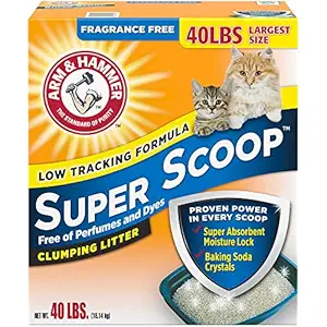 Arm & Hammer Super Scoop Clumping Litter, Fragrance Free