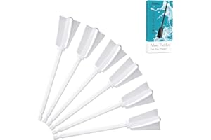 Epoxidharz Mischpaddel, Suzzam 6 Stück Farbrührer Epoxidharz Rührer, Bohrerpaddel Epoxidmischer für 1/4 Bohrer, wiederverwendbarer Farbmischer für Epoxid, Silikonmischen, Malen, Keramikglasur