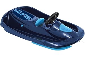 Hamax | Lenkschlitten | SNO | Kältebeständiges Polyethylen | 95 cm | CE-Zertifizierung | Action auf der Rodelbahn