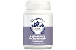 DORWEST HERBS Dorwest Glucosamine & Chondroitin 100 Tablets For Dogs and Cats, Joint Supplements for Dogs and Cats – Supports Joint Mobility and Comfort