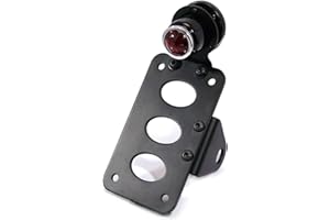 Alchemy Parts Motorbike Tail light with Number Plate Holder License Plate LED Axle fit - Side Mount (Style 12132)