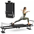 DEONG Pilates Reformer Machine,New Lengthening Foldable Pilates Machine Equipment for Home, Exercise Yoga Equipment, Adjustable Intensity Pilates Bed Suitable for Beginners and Intermediate Users