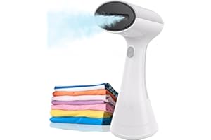 OLAYMEY Parownica Do Ubrań, Czas Rozgrzewania 20 Sekund, 1000 W, żElazko Parowe Z Przyciskami SterująCymi, Do Usuwania Zmarszczek, Szczotka Parowa Do Biura, Domu, PodróżY, BiałA