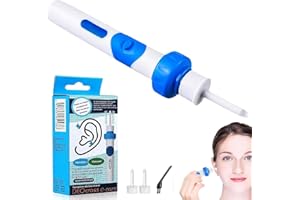 MAGISEL Pulisci Orecchie Elettrico, Pulizia orecchie, Pulitore Orecchie, Aspira Cerume Professionale, Con 2 Teste di Ricambio in Silicone, per la Rimozione Della Cera Dell'Orecchio, per Adulti, Bambini, Blu