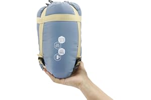 NewDoar Saco de dormir ultraligero para mochilero, 1.5 libras, impermeable y lavable a máquina, cremallera de 2 vías para adolescentes, parejas, mujeres y hombres, compacto para senderismo/camping