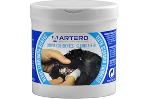 Artero Dedales Limpiadores para los dientes de perros y gatos, Claro / transparente