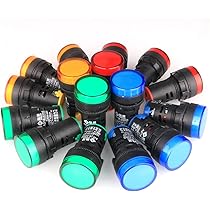 Indicatore LED Pannello Lampadina LED A Pannello Indicatore - Impermeabile, Diametro 8-22mm, Per Cruscotto 9-24V AC/DC LED Con Lente Piatta - Foto 5