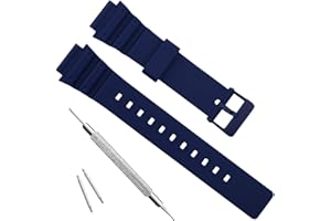 OliBoPo Casio MRW-200H Correa de repuesto impermeable de resina natural