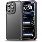 Minesk iPhone 15 Pro Max i&ccedil;in MattCover Serisi Arkası Mat Polikarbonat Kenarları Silikon ve K&ouml;şeleri G&uuml;&ccedil;lendirilmiş Kamera Ko