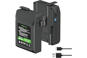 PALOGREEN 2 sztuki baterii V Mount/V Lock – 95 Wh 14,4 V 6600 mAh akumulator litowo-jonowy do kamery Broadcast Video Camcorder, kompatybilny z Sony HDCAM, XDCAM, Digital Cinema i innymi kamerami