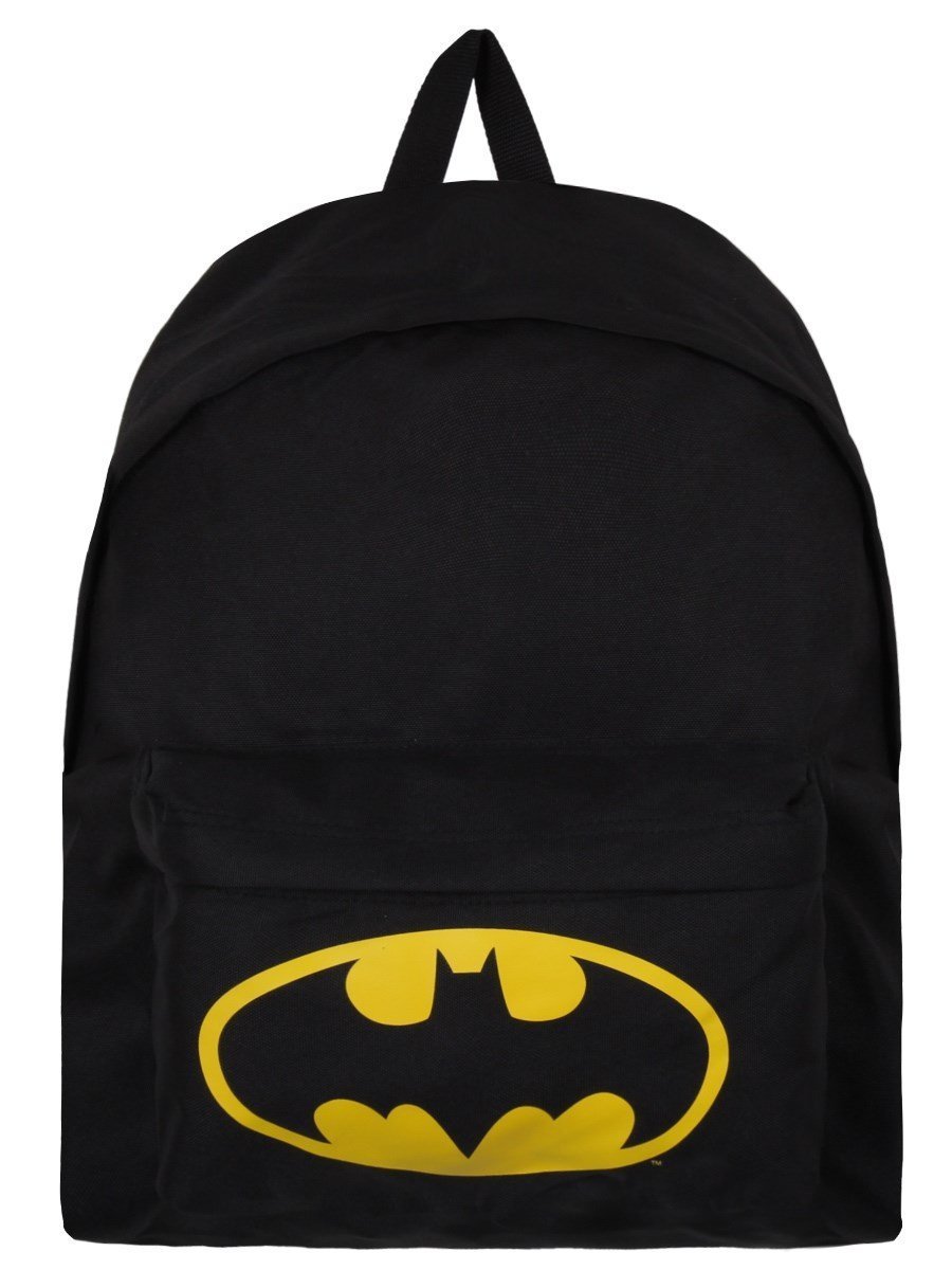 DC-Comics-Batman-Logo-Rucksack-schwarz-Offiziell-lizenziert