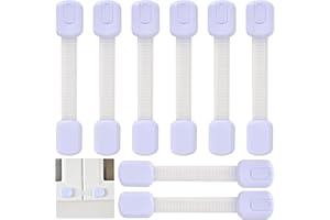 Bloc Porte Tiroir Securite Bebe, 8 Securite Placard Enfant Bloque Porte Placard Bébé Sécurité Enfant Placard Bébé Bloque Tiroir Securite Enfant pour Armoires, Tiroirs, Réfrigérateurs