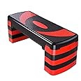Max Strength- 5Level Adjustable Aerobic Step with 10cm 15cm 20cm 25cm 30cmHeights Fitness Levels