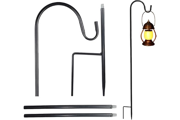 Crochets de Berger, Crochet de Jardin, Crochets de Lanternes de Jardin, Convient pour Suspendre des Cages à Oiseaux, des Lanternes, des Paniers de Plantes, des Décorations de Mariage, 120cm