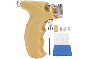 BRRNOO Juego De Pistolas De Perforación De Orejas, Perforación Del Cuerpo Sin Dolor De Acero Inoxidable, Máquina De Perforación De Nariz De Oreja Pistola Perforadora Kit Con Puntas De Oreja Y Clavos