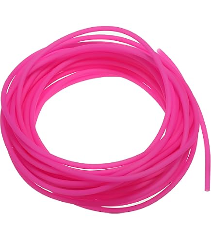NBEADS 16.4 iarda/15m Cavo in Gomma Piena, 4mm Corda di Plastica Bianca Nera Corda per Tubi in Gomma Corda Elastica Rotonda Perline Corda Elastica per Lavori Artigianali Fai-da-Te