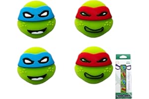 PRYSM GAMING Teenage Mutant Ninja Turtle Thumb Grips Compatible with the Nintendo Switch Joy-Cons OLED and Switch Lite Silicone Protective Covers - 4 Pack
