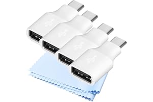 GreenMingle USB to USB C Adapter [4 Pcs] Type C Female to A Male Charger Cable Converter for Apple iWatch 8 7,MacBook,iPhone 12 13 14 15 Max Pro,Airpods,iPad 10 Air 4 5 Mini 6,CarPlay,S23 S24 A34