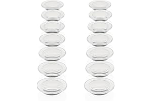 PYJLBX Fridge Magnets, 14 Pack Strong Magnet Small Magnets Whiteboard Magnets Heavy Duty Magnets for Crafts, Transparent Cute Round Mini Magnets for Whiteboard, Fridge, Notice Board, Office (White)