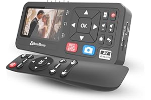ClonerAlliance ViewLite AV, Portable Analog to Digital MP4/MP3 Video & Audio Converter with Remote. Capture CVBS/S-Video/RCA/Composite. VHS/Set-top TV Box/Retro Gaming/Hi8 Recorder. No PC Required.
