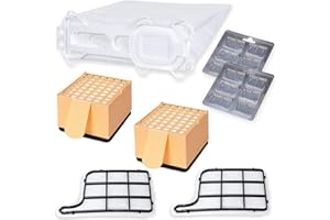 ‎STAUBSAUGERMANUFAKTUR STAUBSAUGERMANUFAKTUR.DE SPARSET - 12 Staubsaugerbeutel Microvlies passend für Vorwerk - Kobold 135 136 135SC + 2 Hepafilter + 2 Motorschutzfilter + 12 x Duft - Bestleistung beim Saugen - Hochwertige Qualität