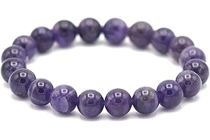 Miracles Minéraux Bracelet perle ronde 10 mm, pierre naturelle, création artisanale française, plus de 40 choix