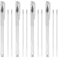 Eyebrow Mapping Pen, Microblading Eyebrow Pen with Skin Marker, Eyebrow Permanent Makeup Position Mark Tool, Great Eyebrow Makeup Tool for Artists, for Eyebrow Skin (4 Pens + 8 Replacement Refills)