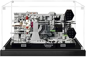SWDZ Vitrine für Lego Star Wars Death Star Trench Run Diorama 75329, Acryl-Vitrine für Lego 75329 (Modell NICHT im Lieferumfang enthalten), Größe: 26 x 20 x 14 cm