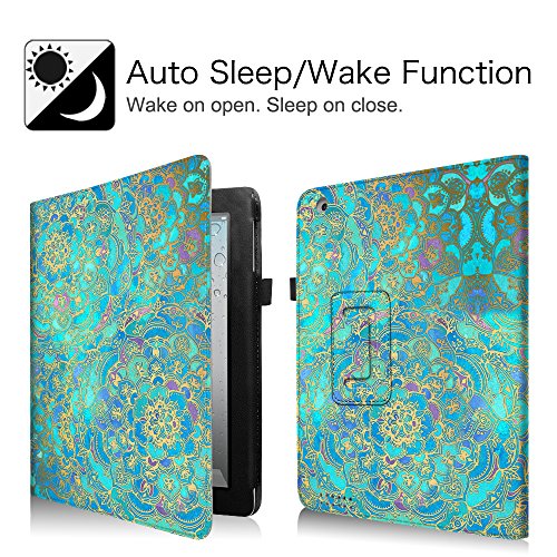 Fintie iPad 2 / 3 / 4 Hülle Case – Folio Slim Fit Kunstleder Schutzhülle Cover Tasche Etui mit Auto Schlaf / Wach Funktion für Apple iPad 2 / iPad 3 / iPad 4, Jade - 2