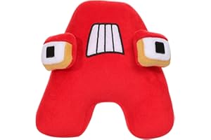 Ryoizen Alphabet Lore Plush, Cartoon Characters, 20cm Plushies Toy from Alphabet Lore, A-Z plush pillow Children's Enlightenment Toys Cute Stuffed Pillow Doll for Kids and Adults Fans Gift (A)
