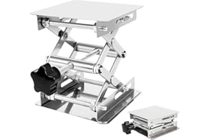 GUANGYU Scientific Labor Jack 100 x 100mm Edelstahl,Lab Stand Tisch Rack Scissor Lifter für Wissenschaftsexperiment