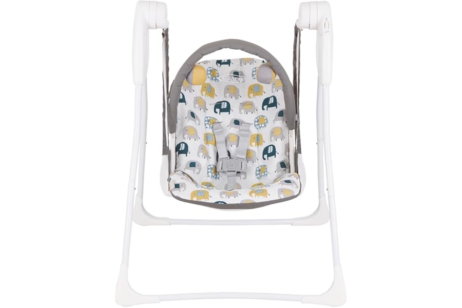 Graco Baby Delight Swing with 2 swing speeds, compact fold and lightweight at only 4.67kg, for rest for Play, Suitable from birth to approx. 6 months (0-9kg), Parade fashion