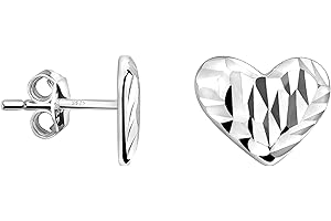 SOFIA MILANI - Kolczyki Damskie Srebro 925 - Kolczyk na Sztyft z Karbowane Serce - E2188