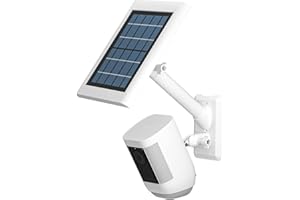 HOLACA Support 2 en 1 pour panneau solaire à anneau, spot Cam/Pro et accessoires de batterie Stick Up Cam - Support d'extérieur pour panneau solaire anneau (blanc, 1 pièce)