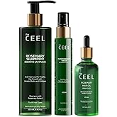 The Ceel Biberiye Sa&ccedil; Bakım Seti - Şampuan 250 ml, Sa&ccedil; Toniği 100 ml ve Sa&ccedil; Yağı 50 ml, Biotin, Keratin ve Vitamin E İ&ccedil;eren H