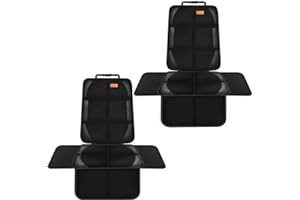 BACGNYER Protections de SièGe de Voiture, Rembourrage en Tissu 600d éPais, ImperméAble, Durable, AntidéRapant, Protection de SièGe pour Enfants, Convient pour Les BéBéS (Noir, 2 Pièces)