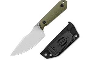Kizer Harpoon Cuchillo de Hoja Fija con Funda, Cuchillo EDC de Hoja Fija D2 de 3,84 pulgadas con Mango G10 para Caza, Camping, Senderismo y Supervivencia 1040M1