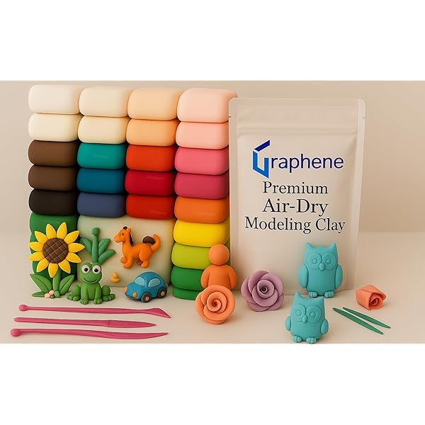 XINZEYUAN Air Dry Clay Set, Super Light Colorful Modeling Clay
