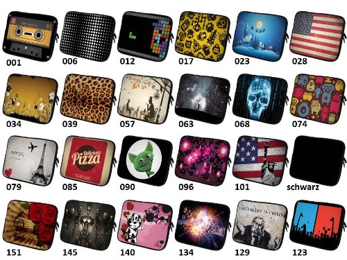 ©art&cherry Designer Laptoptasche Notebooktasche in 17 Zoll auch in 10 Zoll / 13 Zoll /14 Zoll / 15 Zoll erhältlich Sleeve Neopren Schutzhülle Netbook Tablet Cover Hülle Ipad 134 - 2