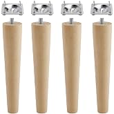 Badem10 Wooden Furniture Sofa Sofa Table Leg Legs M8 20cm + Set with Connection Apparatus