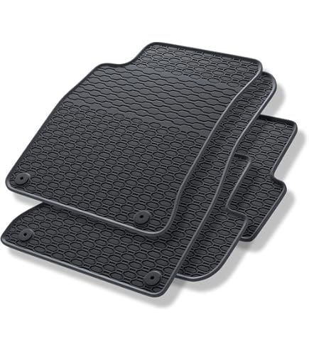 MTM Tappetini Auto Su Misura Per Audi A4 (B8) Avant (2008-2015), Set 4 Pezzi In Velluto Nero Con Battitacco In Gomma, Made In Italy