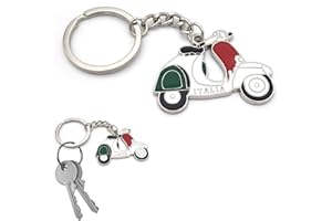 Portachiavi Bandiera Italia 3D - Acciaio Inox, Idea Regalo Per Uomo E Donna