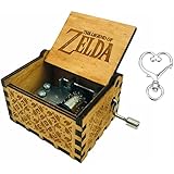 Cuzit The Legend of Zelda Movie Theme Antique Carved Music Box Hand Crank Wooden Musical Box Toy