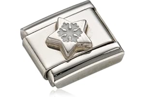 Nomination 330204/01 Women's Charm Composable Star Snowflake Stainless Steel Enamel, Enamel, No Stone