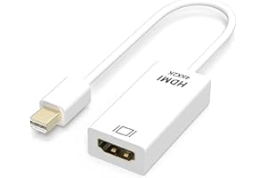 DIGITAL SQUARE Adaptador Mini DP a HDMI 4K 25cm, Thunderbolt 2 (Mini DisplayPort) a HDMI, Ideal para MacBook Pro, MacBook Air, Microsoft Surface Pro 3/4, Monitor, Proyector, etc.